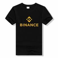 Binance Coin Kriptovaliutų Kasyklų Marškinėliai madingi laisvalaikio apvalios apykaklės marškinėliai su rankovėmis Unisex T marškinėlis L white