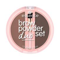 ESSENCE BROW POWDER DUO SET antakių šešėlių rinkinys, 1,8 g