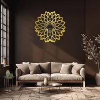 Gold Mandala Metal Wall Decor for Bedroom Living Room Accent Above Sofa