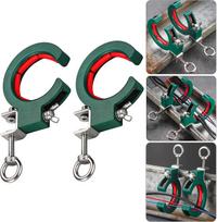 Kabelio lovelio skriemulys Kabelio tiesimo skriemulio pagalbininkas Reguliuojamas spaustukas Skriemulys efektyviam kabelio nukreipimui tvirtinti Pagalbinis įrankis 1pc Green