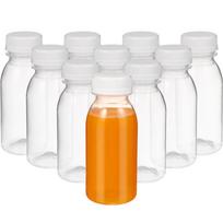 10 vnt. 250/250/300/350 ml skaidrus vandens butelis plastikinis sulčių butelis PET pieno gėrimo butelis su dangteliu kempingui žygiams gėrimų indai 250ml gryna