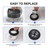 DONQ-Pakeičiamas vandens bakelio filtras Irobot Braava Jet M6 (6110) (6012) (6112) (6113) Roboto šlavimo priemonės pakeitimas 4650144