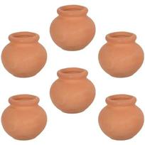 2025 Hot 6Pcs/set Clay Mini Succulent Pots Compact Flowerpots Plants Succulents Decor Gardening Bride Breathable Small 3.2x2.2cm