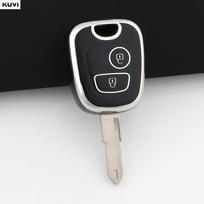 2 mygtukų TPU automobilio nuotolinio valdymo pultelio dėklas apvalkalas raktų pakabukas Peugeot 107 206 207 307 Citroen C1 C2 C3 C4 Toyota Aygo
