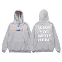 Hip Hop Hoody Vyrams Moterims ASTROWORLD Hoody Megztiniai Cactus Jack WISH YOU WERE HERE Raidžių Spaudinys Su Gobtuvu Hoody Vyras Streetwear S white