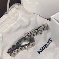 AMBUSH vyriška apyrankė iš nerūdijančio plieno, paprasta neutrali šviesa, prabangi apyrankė, temperamentinga, riešo aksesuarai, neišblunkantys. 16CM sidabras