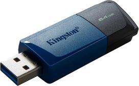 "Kingston DataTraveler Exodia M" USB atmintinė (2 vnt.) 3.2 Gen 1 DTXM/64GB-2P su judančiu dangteliu (juoda + mėlyna)
