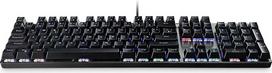 "MediaRange Gaming" serijos MRGS101 laidinė mechaninė žaidimų klaviatūra su 104 klavišais ir 14 spalvų režimų, QWERTZ (DE/at/CH), juoda/sidabrinė