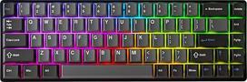 DrunkDeer G65 Rapid Trigger mechaninė klaviatūra Magnetinis jungiklis Žaidimų RGB PBT klavišų dangtelis 65% dydis 68 klavišai Kompaktiškas laidinis vaiduoklio įrodymas juodas