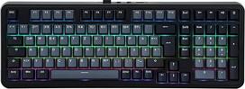 EPOMAKER TH99-ISO-DE QWERTZ mechaninė klaviatūra belaidė, 96 % procentų žaidimų klaviatūra su klaviatūra, "Hot-Swap", RGB, tarpine, BT/2.4G/USB-C, programavimo programine įranga (juoda, "Sea Salt Silent V2")