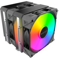 Montech NX600 ARGB CPU Kühler, Dual Tower- 2x 120mm, schwarz