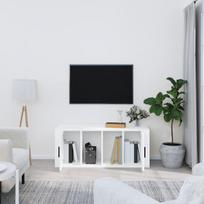 Televizoriaus spintelė, Apdirbta mediena, 100x35x40cm, balta
