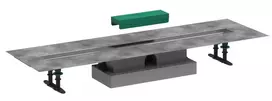 Hansgrohe uBox universal - pilnas komplektas plokščiam montavimui 900 dušo latakų apdailos komplektams, nerūdijantis plienas 56019180