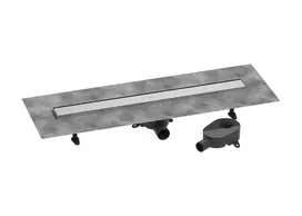 Hansgrohe RainDrain Go - dušo latakas 80 cm su grotelėmis abiejose pusėse, plytelėms, šlifuoto nerūdijančio plieno 56273800