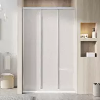 Ravak Supernova - Trijų dalių dušo durys ASDP3-120, 117-121 cm, satino apdaila/Pearl 00VG0UR211
