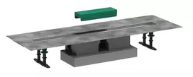 Hansgrohe uBox universal - pilnas komplektas standartiniam montavimui 800 dušo latakų apdailos komplektams, nerūdijantis plienas 56024180