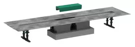 Hansgrohe uBox universal - pilnas komplektas standartiniam montavimui 1000 dušo latakų apdailos komplektams, nerūdijantis plienas 56026180
