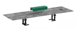 Hansgrohe uBox universal - montavimo rinkinys 800 dušo latakų apdailos komplektams, nerūdijantis plienas 56012180