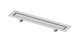 Tece TECEdrainline - Dušo latakas 80 cm, plytelėms, su statybvietės apsauga, nerūdijantis plienas 650800