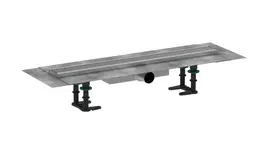 Hansgrohe RainDrain Compact dušo latakas 60 cm, su grotelėmis, šlifuoto nerūdijančio plieno, 56162800