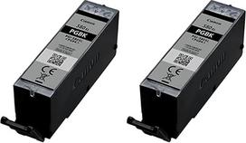 "Canon" originalus PGI-580XL PGBK XL juodos spalvos segmentinis rašalas - perdirbama pakuotė (2 vnt.)
