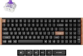 "Keychron K4 HE Rapid Trigger" belaidė mechaninė klaviatūra su "Hall Effect Gateron" dvigubo bėgio magnetiniu jungikliu, QMK 2,4 GHz "Bluetooth 5.2 RGB", suderinama su "Mac Windows Linux" (aliuminis +
