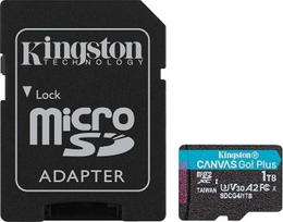 "Kingston Canvas Go Plus" microSDXC atminties kortelė Gen4 200MB/s A2 U3 V30 1TB kortelė + adapteris SDG4/1TB