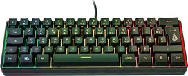 "SureFire Kingpin X1 60%" žaidimų klaviatūra prancūziška, žaidimų multimedijos klaviatūra, maža ir mobili, RGB klaviatūra su apšvietimu, 25 "Anti-Ghosting" klavišai, prancūziškas AZERTY išdėstymas
