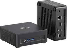 MINIS FORUM UM690L Plonas mini kompiuteris, "AMD Ryzen 9 6900HX" 8 branduolių procesorius iki 4,9 GHz su "AMD Radeon 680M", 32GB LPDDR5 (įmontuota, iki 6400 MT/s)/1 TB SSD, HDMI/USB4/DP, USB 3.2 x 2, "WiFi 6E", BT5.2