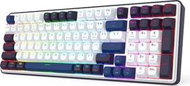 Redragon K744 PRO 99 Tasten Kabellose Gasket RGB-Gaming-Tastatur, 3-Modus-mechanische Tastatur Hot-Swap, runde PBT-Tastenkappen 5-lagige Geräuschdämpfung, linearer Schalter, US-LAYOUT
