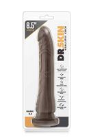 Klasikinis dildo 20,3 cm rudas Dr. Skin
