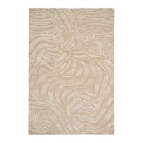 Rankų darbo smėlio spalvos iš vilnos mišinio kilimas 160x230 cm Tribet – Kave Home