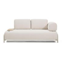 Smėlio spalvos sofa iš šenilinio audinio 200 cm Compo – Kave Home