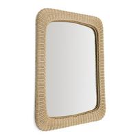 Sieninis veidrodis su rotango rėmu 58x79 cm Zilna – Kave Home