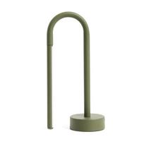 Žalios spalvos iš metalo stalinis šviestuvas LED (aukštis 30 cm) Bow – Kave Home