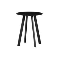 Juodas sodo šoninis staliukas WOOOOD Fer, skersmuo 40 cm