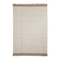 Rankų darbo kreminės spalvos iš vilnos kilimas 200x300 cm Brina – Kave Home