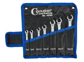 Raktų komplektas Condor Werkzeug C4084; 6-19 mm; 7 vnt.