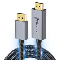 Reagle DisplayPort į HDMI kabelis 2 m 4K 30Hz HDR 7.1 5.1 DTS-HD 3D Plug and Play