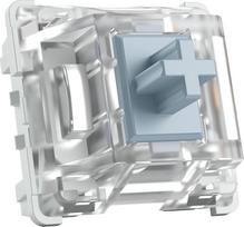 "Glorious Gaming" 120x "Kailh" mechaninės klaviatūros jungikliai (sidabriniai) - Linear & schnell, 40g Auslösegewicht, Speed-Schalter, 3-Pin-Anschluss, SMD-LED-kompatibel - Kailh Silver