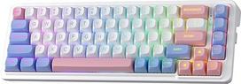 "Redragon K709 PRO" 65% kabeliuota tarpinė RGB-Gaming-Tastatur, 68 Tasten Hot-Swap-mechanische Tastatur mit Free-Mod-Sockel, 5-lagige Geräuschdämpfung und runde PBT-Tastenkappen, leiser linearer Schalter