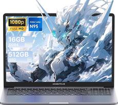 VIE16 16 colių FHD nešiojamasis kompiuteris su 4 branduolių N95 procesoriumi (iki 3,40 GHz), 16GB DDR4, 512GB NVMe SSD nešiojamasis kompiuteris su C tipo, 2 x USB 3.0, "Wi-Fi 5", "Bluetooth 5.0", biurui, studijoms