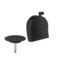 Hansgrohe Exafill S - vonios įleidimo, sifono ir perpildymo komplektas, matinės juodos spalvos 58117670