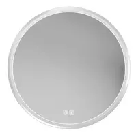 kielle Idolio - Veidrodis su LED apšvietimu ir šildymu, 80 cm skersmuo, chromuotas 50324003