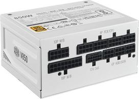 "Cooler Master V850 SFX Gold White Edition" visiškai modulinis 850 W 80+ Gold efektyvumo ATX laikiklis su tyliu FDB ventiliatoriumi SFX formos korpusas - 10 metų garantija