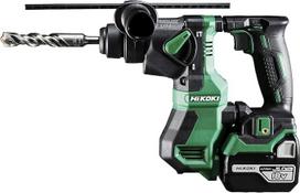 "HiKOKI DH18DPA" akumuliatorinis plaktukinis gręžtuvas (18 V, ličio jonų, bešepetėlinis, gręžimo gylio valdymas, SDS-plus įrankių laikiklis, transportavimo dėklas, 2 x 5,0 Ah akumuliatoriai ir įkroviklis)