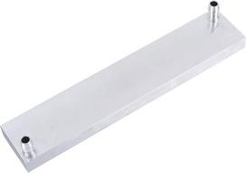 ASHATA aliuminio vandens aušinimo blokas, kompiuterio vandens aušinimo blokas, vandens aušintuvas, procesoriaus aušinimo blokas, 40 x 12 x 200 mm, procesoriaus aušintuvo blokas, 0,5 mm storio, skirtas kompiuteriui, vandens aušinimas, sidabrinis