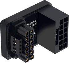 CY adapteris 12VHPWR ATX3.0 PCI-E 5.0 maitinimo modulinis adapteris nuo 12+4 kontaktų iki 12+4 16 kontaktų viršutinis kampinis 360 laipsnių kampinis 360 laipsnių priešingas U formos galinis kampinis adapteris, skirtas 4080 5090TI 16 kontaktų 12+4P vaizdo