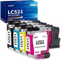 LC521 kasetės Brother LC521VAL rašalo kasetės LC-521 LC521BK LC521C LC521C LC521M LC521Y suderinamos su Brother DCP-J1310DW DCP-J1360DW DCP-J1460DW DCP-J1313DW DCP-J1313DW DCP-J1260W spausdintuvais