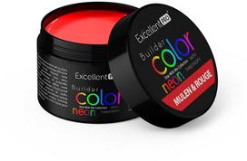 Cosmetics Zone Excellent Pro Neoniniai statybiniai dažai su tiksotropija „Mulen & Rouge“ 15 g